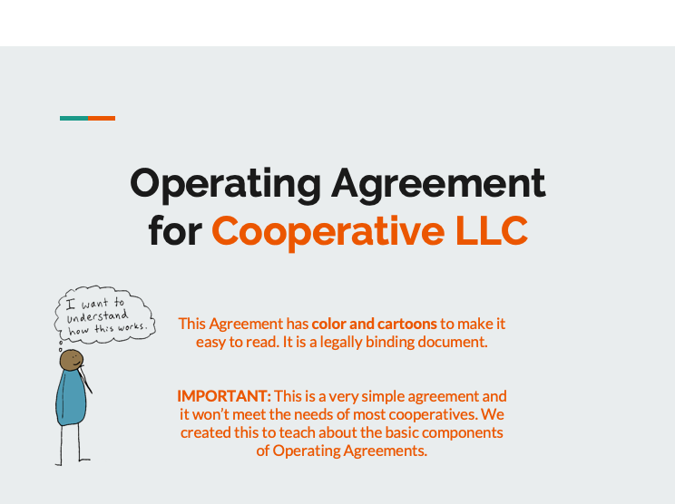 Bilingual Cooperative LLC Operating Agreement